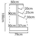 Shop Counter 2m - 2000mm (6ft 5inch) - Image 2