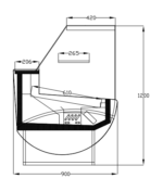 Serveover Display Fridge - SEA-Ford 150CM - Image 2