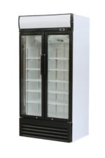 Double Glass Door Display Chiller Fridge Bale 93x200cm (3ft) Hinge Door