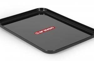 Black Display Food Tray 280x200x15mm