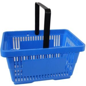 Blue Plastic Shopping Baskets 28L