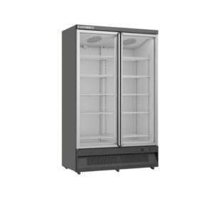 Commercial Upright Two Glass Door Chiller - Bover 125cm