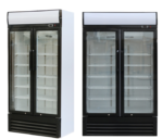 Double Glass Door Display Chiller Fridge Bale