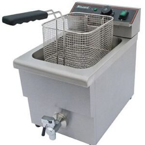 Single Electric Fryer With Tap 3000W 8L