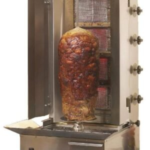 4 Burner LPG Gas Gyros or Kebab Grill 14kW