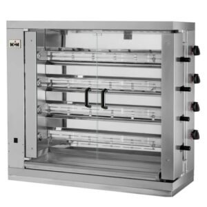 Chicken Rotisserie Gas broiler Machine 4 spits 24 chicken MCM