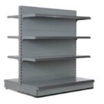 Gondola Shelving Unit 160cm x Base 47cm x Top 37cm - Double Side - Image 2