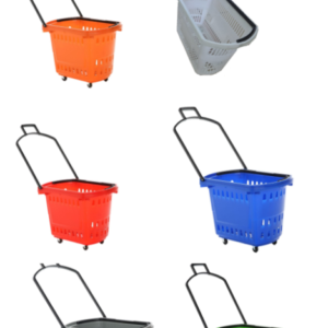 Rolling Shopping Baskets 33L