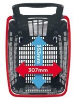 X-Large 4 Wheel Plastic Trolley Basket 65L - Image 4
