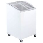 Sliding Curved Glass Lid Ice Cream Chest Freezer 57cm - 85 Litre