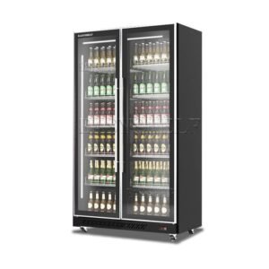 Two Glass Door Display Chiller - Anka 112cm - Hinge Door