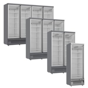 Commercial Glass Door Display Chiller - Multi Size Upright Fridge - Bover